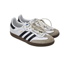 Adidas Samba OG Shoes Kids White Black Gum Sole Classic Sneakers Size 13K
