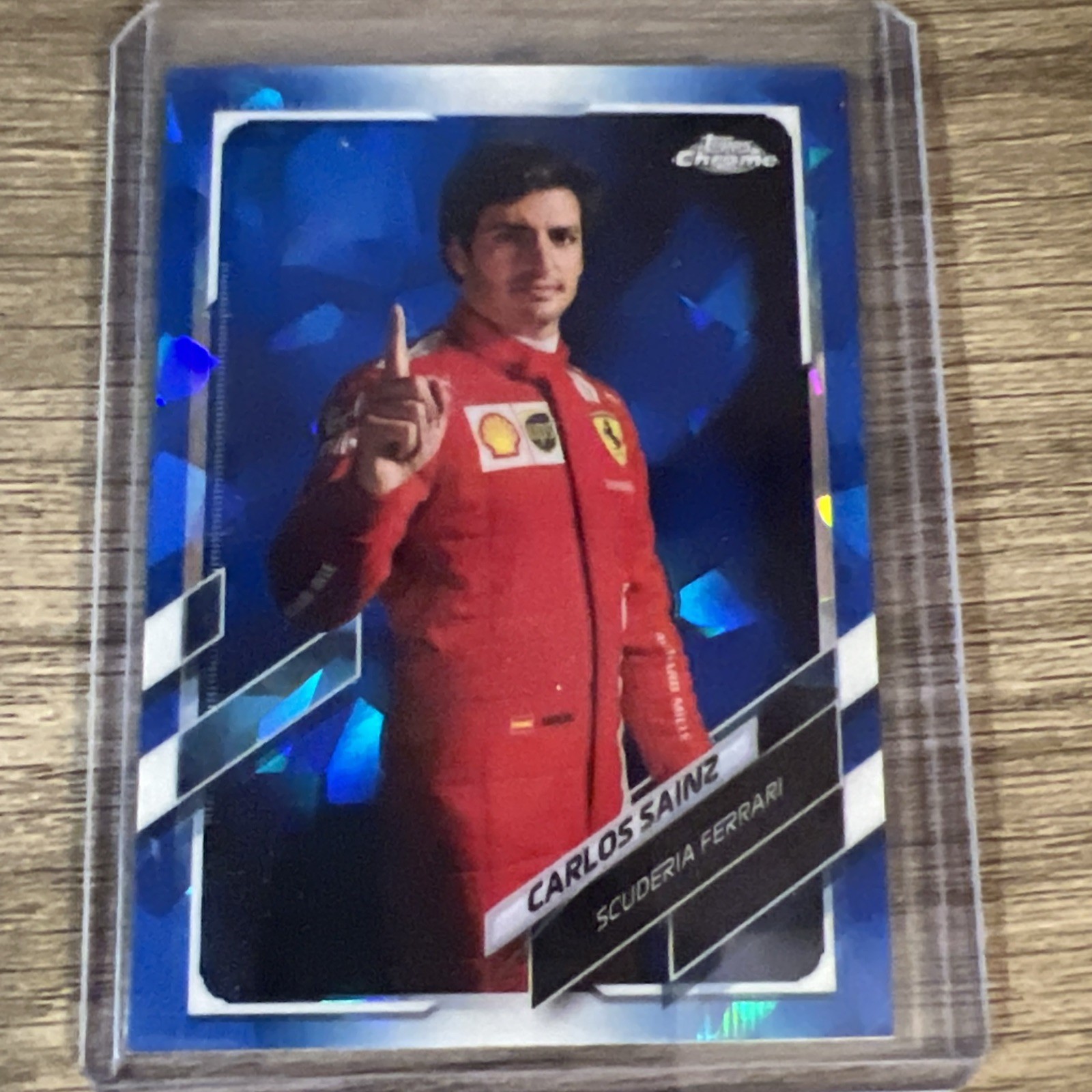 CARLOS SAINZ 2021 TOPPS CHROME SAPPHIRE FORMULA 1 #12 FERRARI