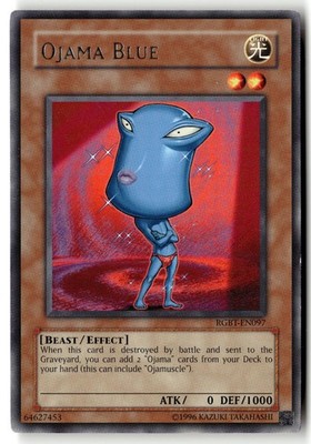 Ojama Blue RGBT-EN097 Rare Raging Battle Yu-Gi-Oh Unlimited Moderately Played