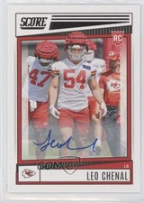 2022 Score Rookies Signatures Leo Chenal #354 Auto 0ns7