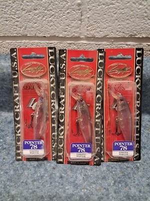 3 LUCKY CRAFT Pointer 78 OGs 3/8oz 78mm 4-5' Luckycraft Suspending Jerkbait Rare