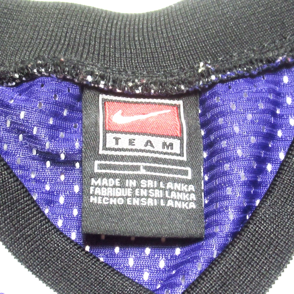 复古 Mike Bibby 篮球球衣 Sacramento Kings 缝合青少年大号 — 第 3/4 张图片