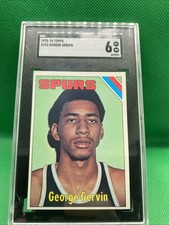1975-1976 Topps George Gervin #233 HOF Spurs SGC 6