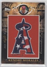 2010 Topps Jumbo Packs Manufactured Hat Logo Relic 60/99 Kendrys Morales s7f