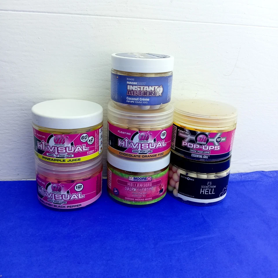 7 Bundle 4 Mainline & 1 Moore 1 Nash 1 scent from Hell Pop ups Carp Fishing bait - Image 2 of 4
