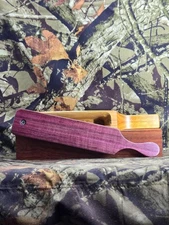 New Custom Made Turkey Box Call Made From Canarywood With Purple Heart Paddle
