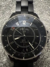 Chanel J12 GMT Automatic Black Ceramic Watch Authentic Chanel J12 GMT Automatic