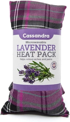 PAUL MURRAY PLC Cassandra Cotton Tartan Wheat & Lavender Heat/Cool Pack - 42cm