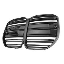 K�hlergrill schwarz Sport Glanz Doppelsteg Grill Passend f�r BMW 4er G22 G23