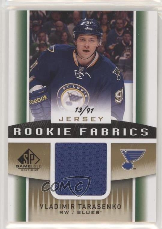 2013-14 SP Game Used Edition Gold Jerseys 13/91 Vladimir Tarasenko #RF-VT RC 7m0