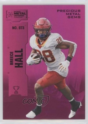 2022 Skybox Metal Universe Champions PMG Pink 39/75 Breece Hall Rookie RC 0ze5