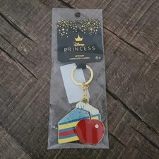 Disney Snow White Princess Cake Slice Enamel Keychain NEW