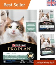 Hypoallergenic Turkey Dry Cat Food 2.8kg for Neutered Senior Cats - LIVECLEAR 22.85 per kilo