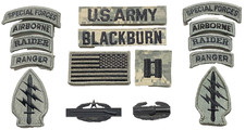 16 US Army patch Set Ucp Konvolut Sfg Raider Airborne Ranger Captain Blackburn