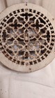 Antique Cast Iron Gothic Pattern Round Louvered Floor Grate 10 1/2 Top Dia. 8... — photo 4
