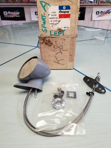 1970-76 A-Body Valiant & Dart Racing Mirror L Side MOPAR NOS PN # 3695506 W/box!