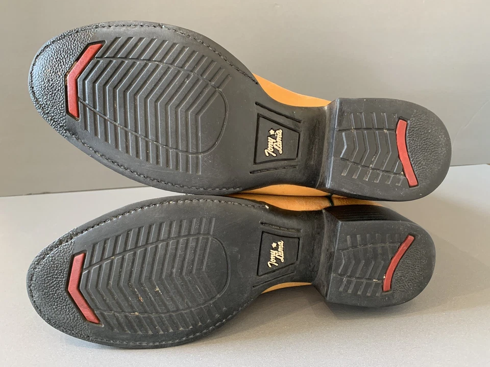 Botas Tony Lama TX-7001 para hombre 8,5D doradas y verdes Foto 4 de 4