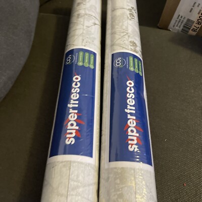 Lot (x2 Rolls) Hedgerow Grey Rose Gold Wallpaper Luxury Textured Vinyl 56sq Ft.