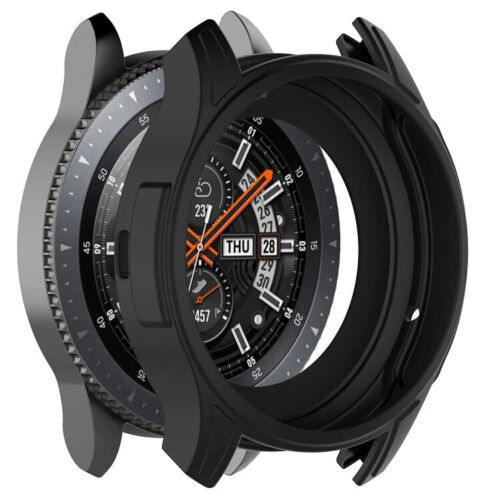 Custodia silicone gomma guscio paraurti per Samsung Galaxy Watch 46 mm Gear S3 Frontier - Foto 2 di 28