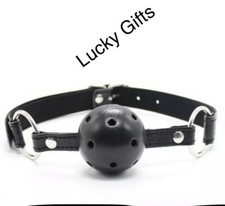 Toys Female Mouth Gag Premium Leather Bondage Restraints Kit BDSM For SM