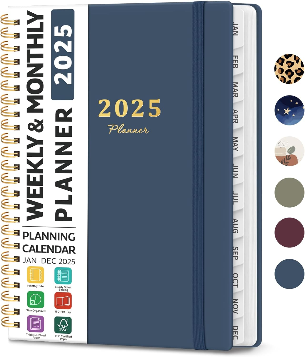 2025 Planner Weekly and Monthly, Jan 2025 - Dec 2025, Hardcover 2025 Calendar Pl