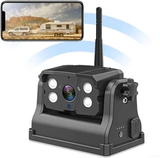 WiFi Backup Camera Magnetic Base Battery Powered Sonix App HD For iPhone/Android