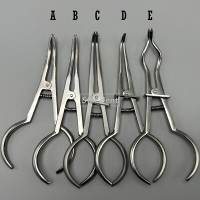 Dental Endo Matrix Plier Band Forceps Delta Ring Clip Rubber Dam Clamp Pliers