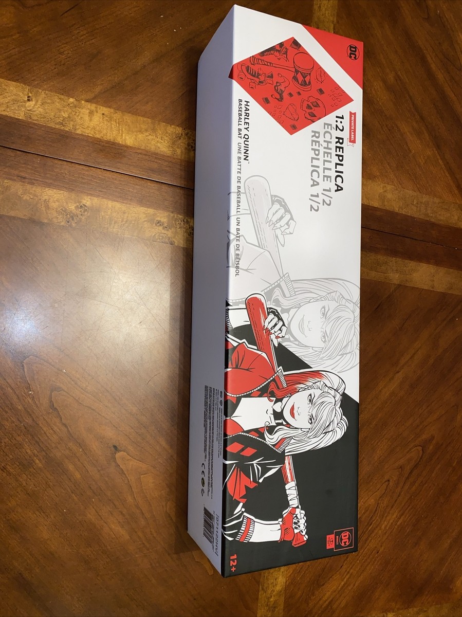 DC Harley Quinn 30th Anniversary Red/Black 1:2 Replica Baseball