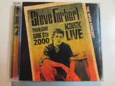 STEVE FORBERT THE WFUV CONCERT ACOUSTIC LIVE 2000 21 TRK CD MEGA RARE VG++ OOP