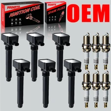 OEM 6X Ignition Coil & Iridium Spark Plug For Chrysler Dodge Ram Jeep 3.6L UF648