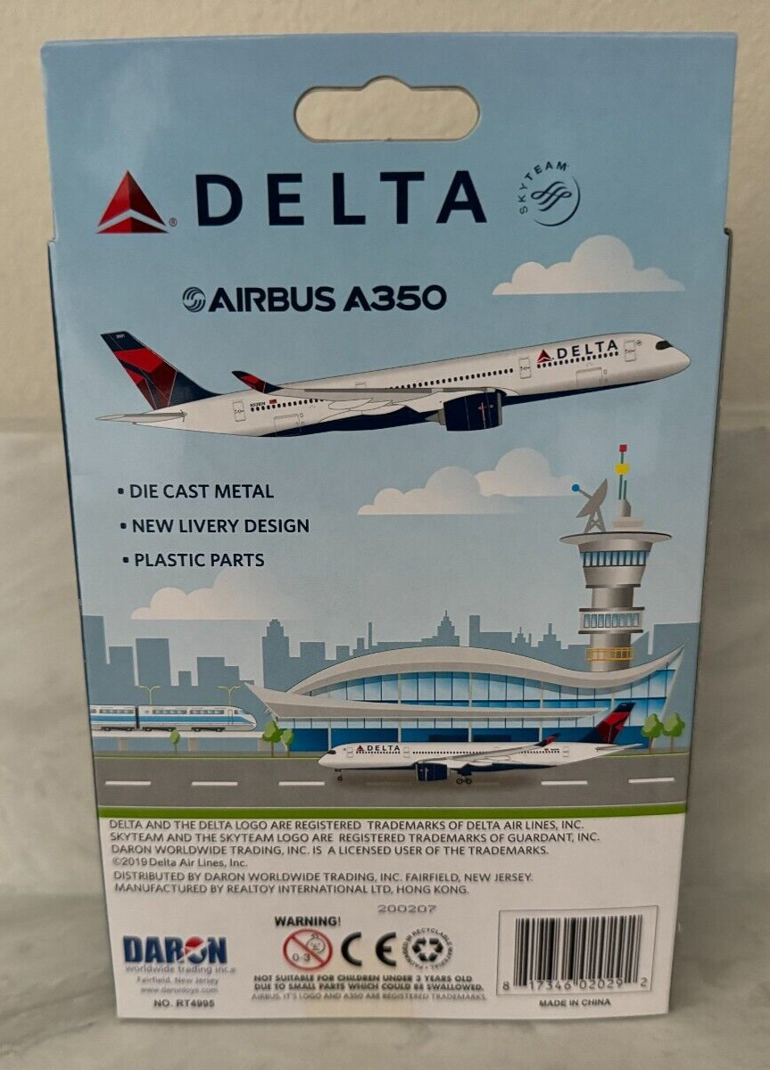 Daron Delta Airbus A350 Airplane Model RT4995 | eBay