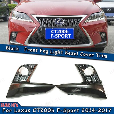 Pair Front Fog Driving Light Cover Frame Trim For Lexus CT200h F