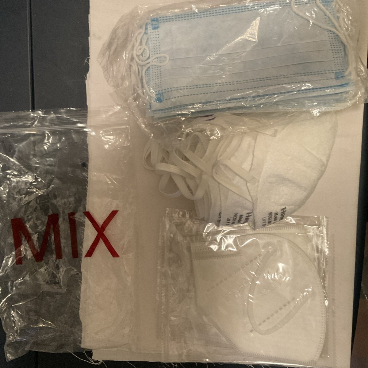 Lot Of Three Packs Of Mask Disposable Respirator Face Mask See