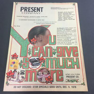 VTG December 1978 Present Company Star Specials Good Catalog Advertising Ads
