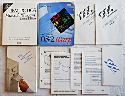 IBM lot of 10 vintage late 1980s / 1990s reference guides manuals documents