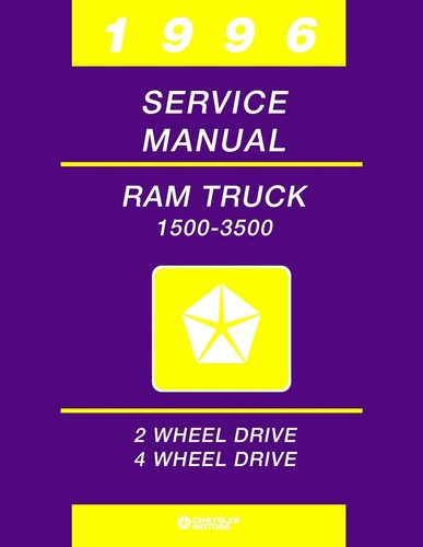 1996 Dodge Ram 1500-3500 Truck Shop Manual