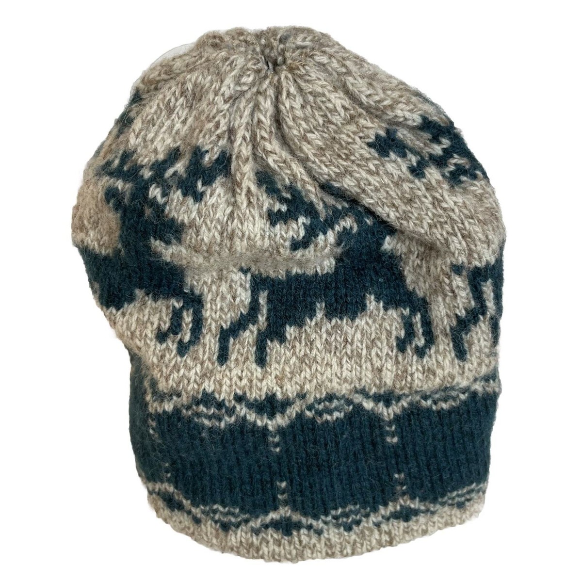 Vintage Hat Beanie Toque Reindeer Knit Outerwear Ski Cap Snowboard Wool EUC Vintage Hat Beanie Toque Reindeer Knit Outerwear Ski Cap  main image 2