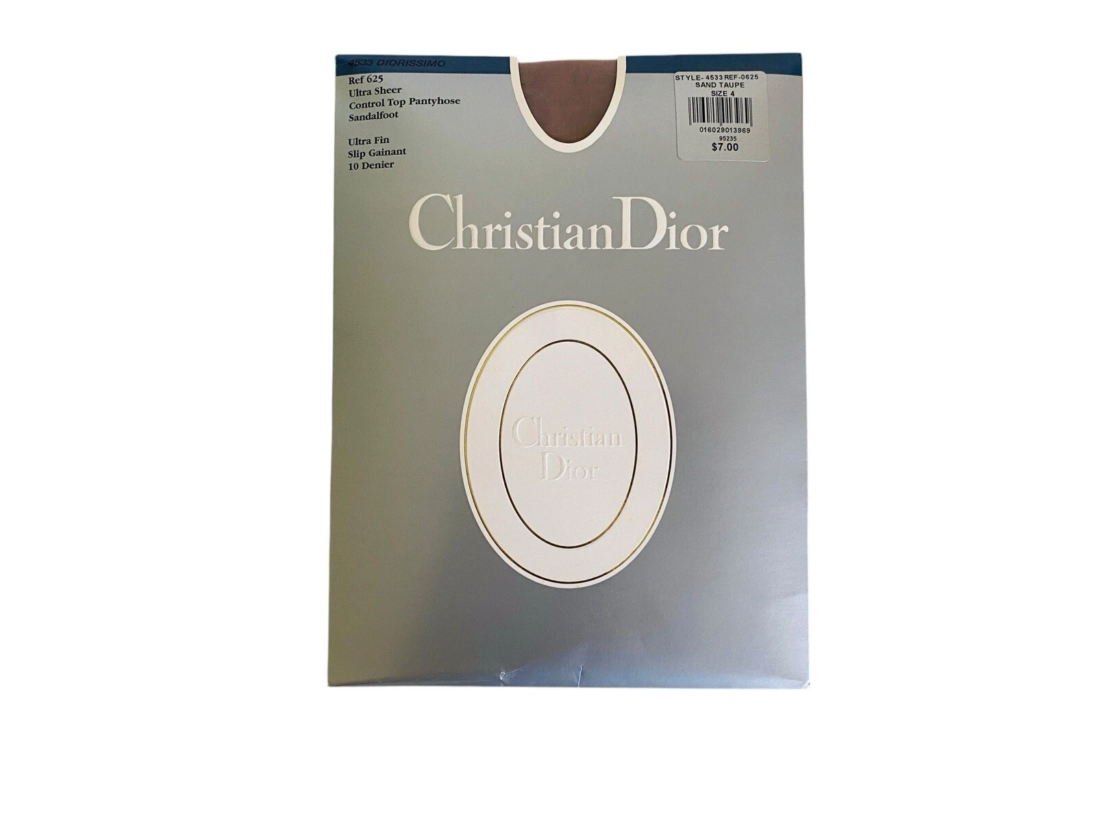 Collant haut Christian Dior ultra transparent style 4533 sable taupe taille 4