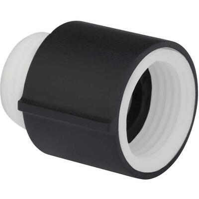 WENKO Watersaving einstellbarer Wasserspar Einsatz Dusche spart Wasser Schwarz