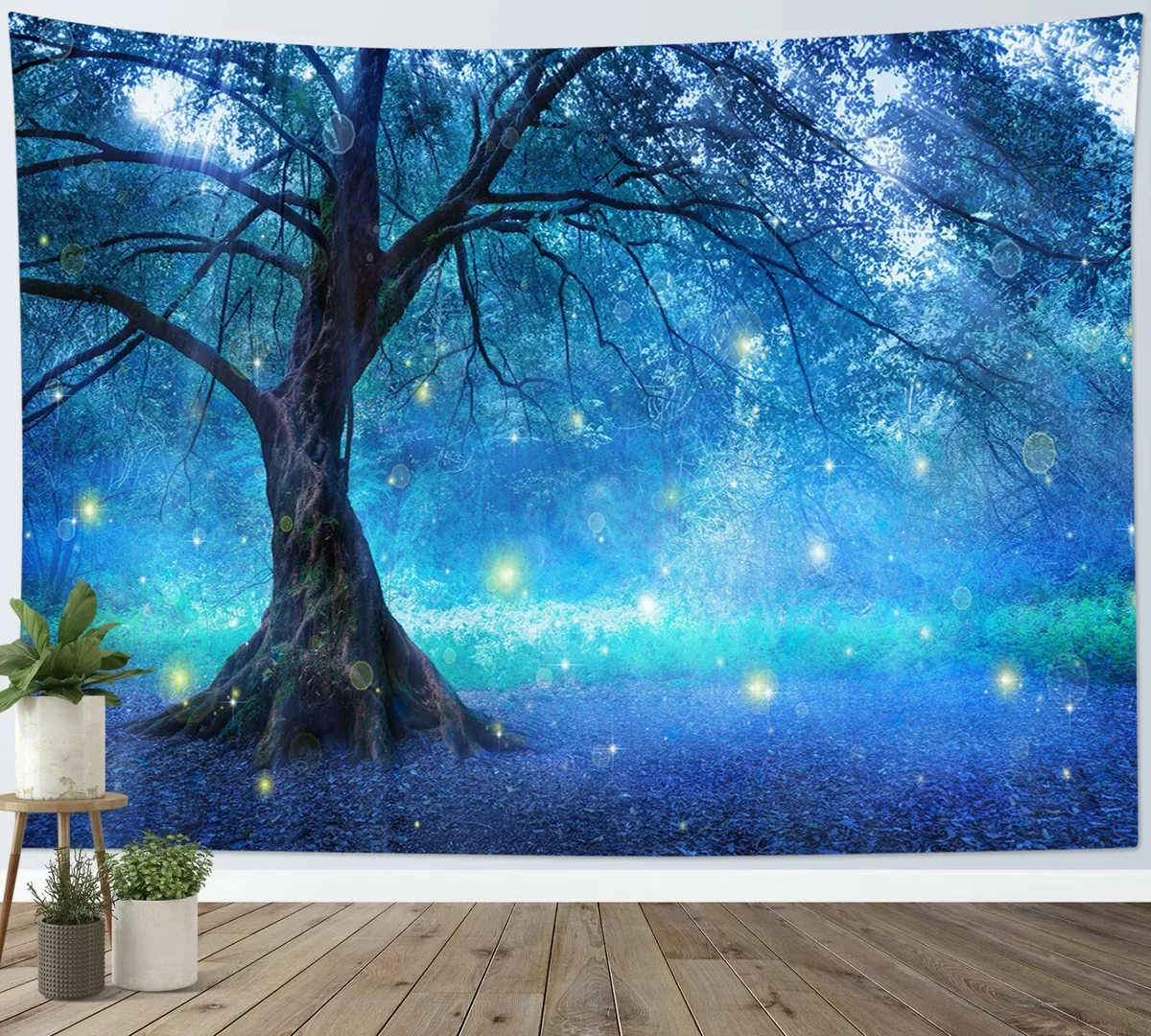 Fairy Tree In Mystic Forest Wall Mural Wallpaper