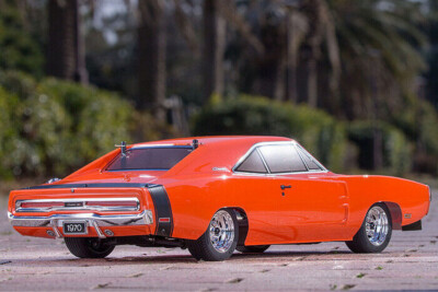 Kyosho RC Car 1970 DODGE CHARGER 4wd *ORANGE* W/ 11.1v Lipo +