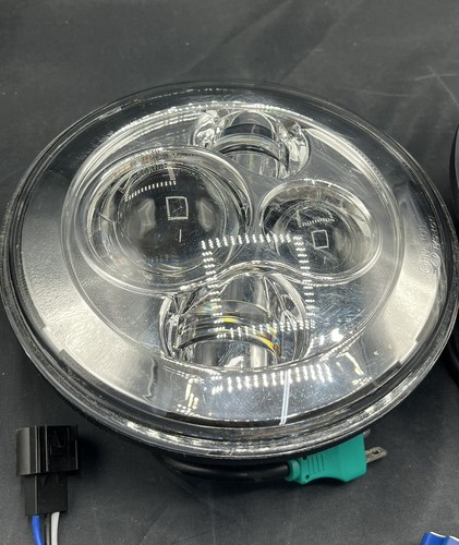 LX-LIGHT DOT Silver 7 Inch Round LED Headlights with EMC Compatible with Jeep... - Picture 4 of 5