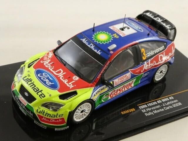 IXO 1/43 Ford Focus RS WRC 2008 Rally Monte Carlo #3 M.Hirvonen