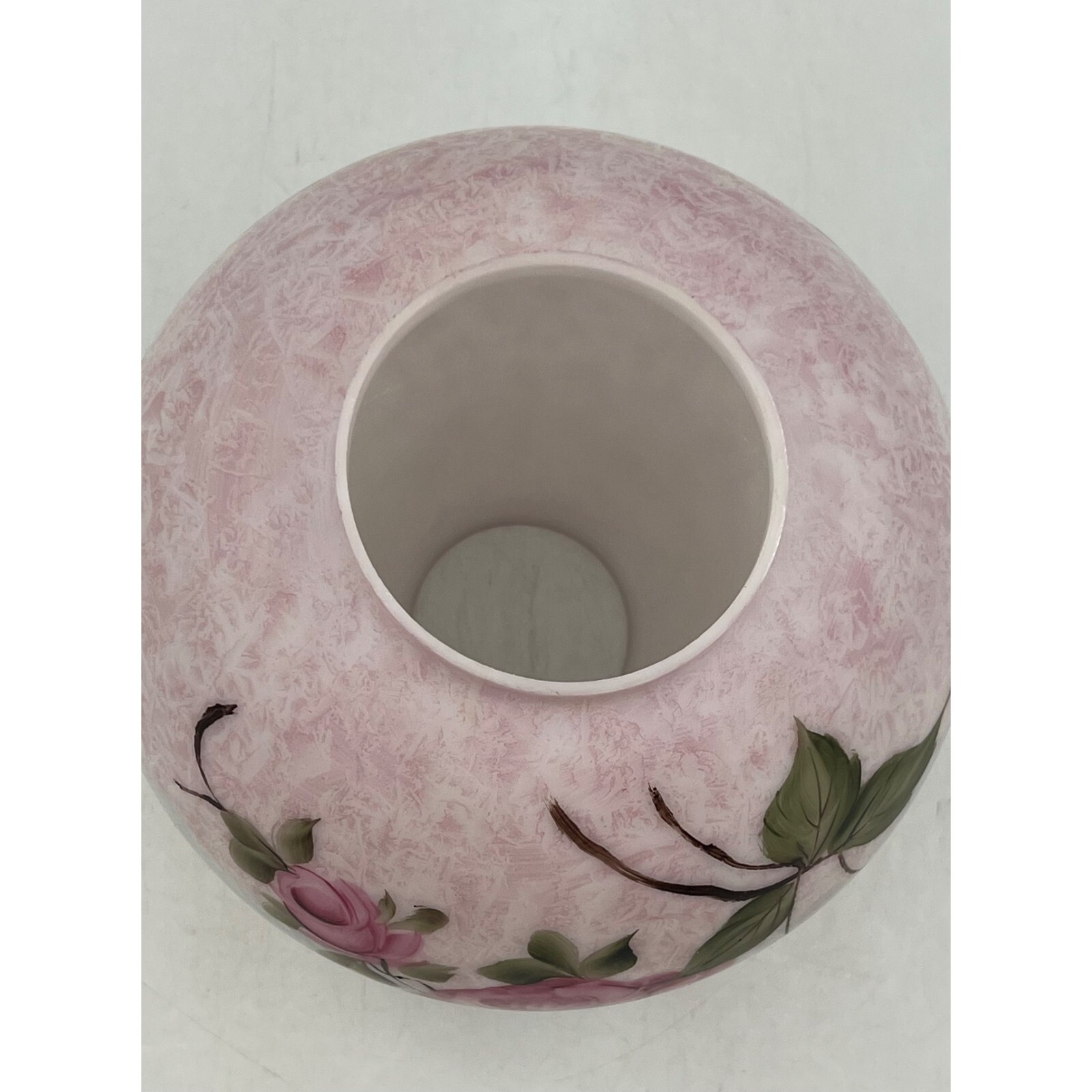 Oil Lamp Ball Shade GWTW Piano Banquet Lamp Roses Replacement 10"D