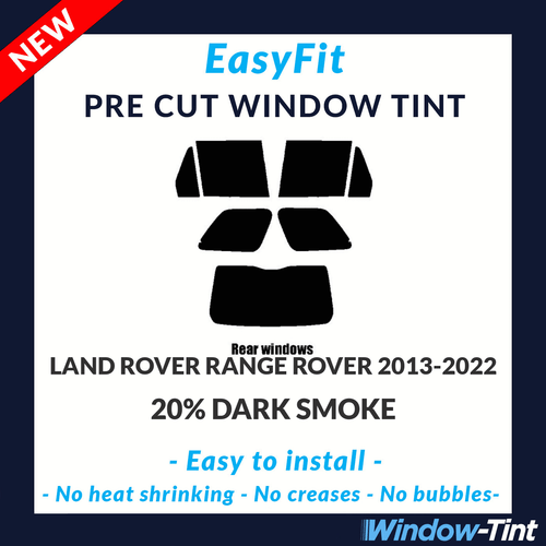 EasyFit Tinta Statica Pretagliata per Land Rover Range Rover 2013-22 - 20% Posteriore Scuro - Foto 1 di 3