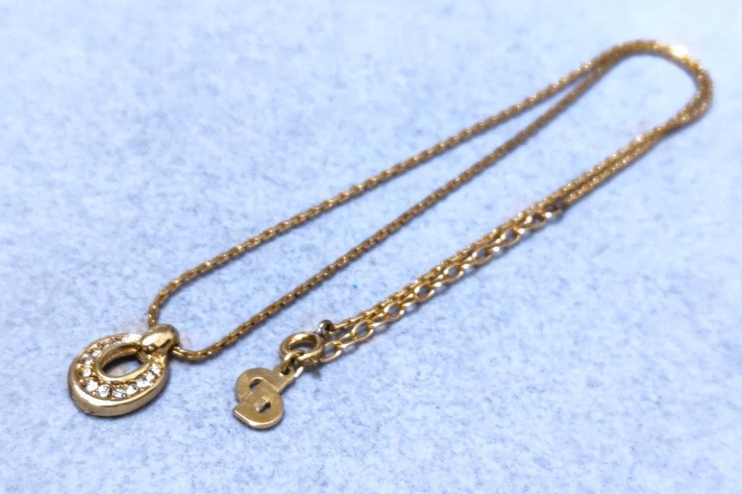 アクセサリー Vintage Christian Dior Gold Necklace Dior Christian Dior Gold Color Necklace 37786 | eBay