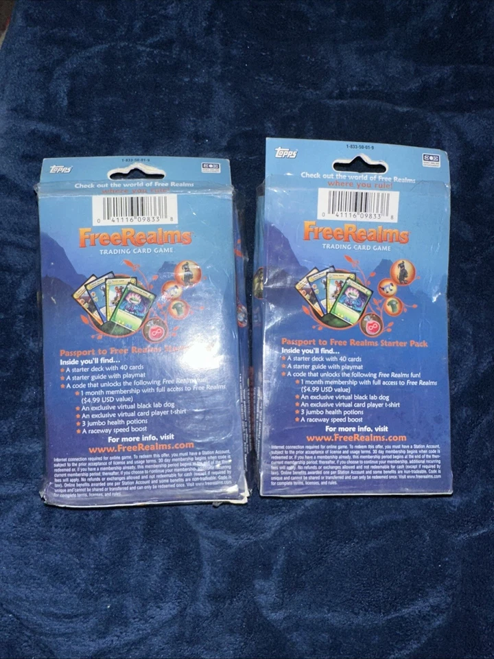 Topps Trading Cards Free Realms Starter Pack Sealed ( X2 Sets ) - Image 3 of 4