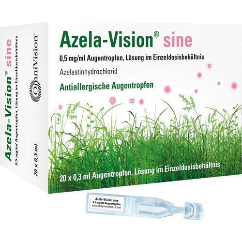 AZELA-Vision sine 0,5 mg/ml Augentr.i.Einzeldosis. 20X0.3 ml PZN 2498286