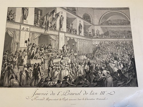Grande Gravure XIXEME. Feraud Représentant Du Peuple Assassiné 1795 - Imagen 2 de 4