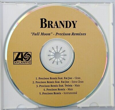 CD) Brandy – Full Moon (Precison Remixes), NM, Promo, 5 Tracks 